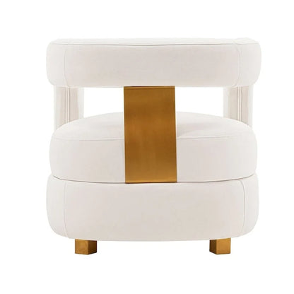 Manhattan Comfort Ensemble de 2 fauteuils d'appoint en velours Amirah moderne