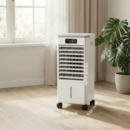 Raffrescatore Evaporativo Portatile da 7 litri con Telecomando, 3 Velocità, Timer e Ventilatore Oscillante per Casa e Ufficio
