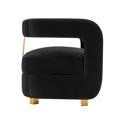 Manhattan Comfort Ensemble de 2 fauteuils d'appoint en velours Amirah moderne