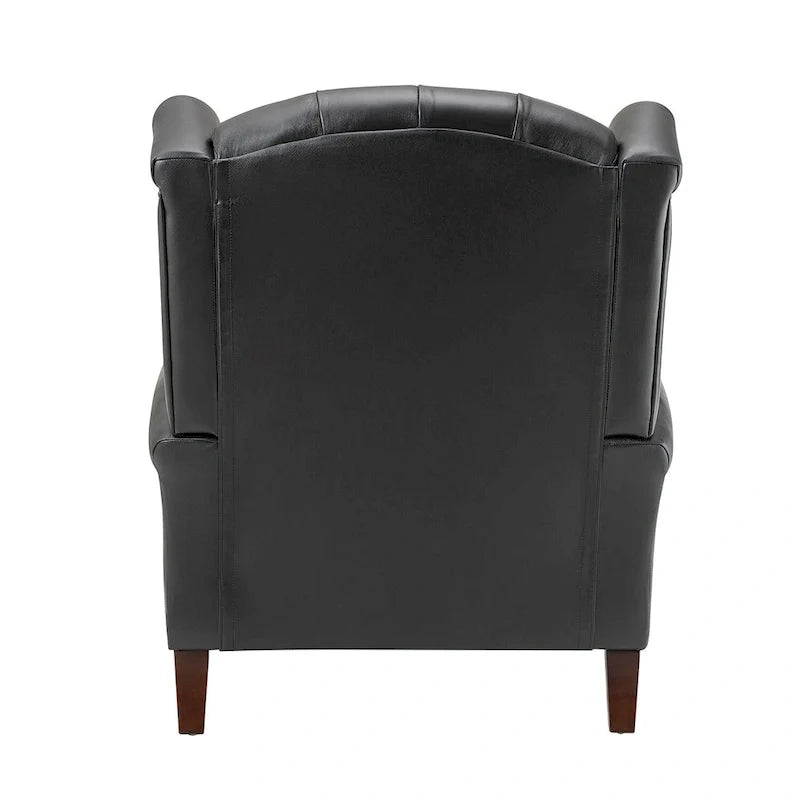 Fauteuil en cuir classique Alex avec clous décoratifs par HULALA HOME