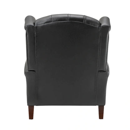 Fauteuil en cuir classique Alex avec clous décoratifs par HULALA HOME