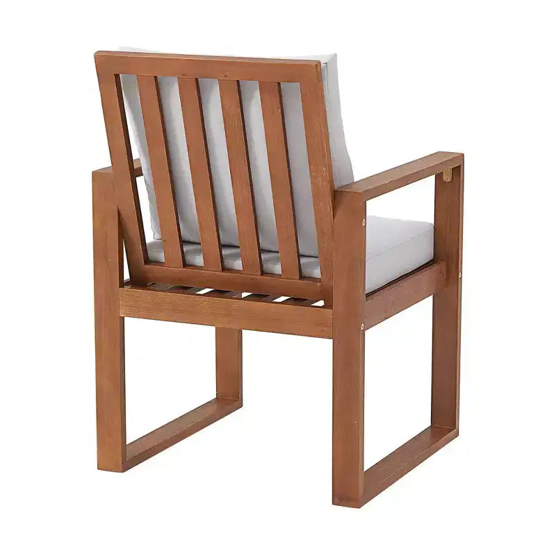 Ensemble de salle à manger d'extérieur 6 pièces Alaterre Furniture, table Weston avec parasol rectangulaire de 3 mètres