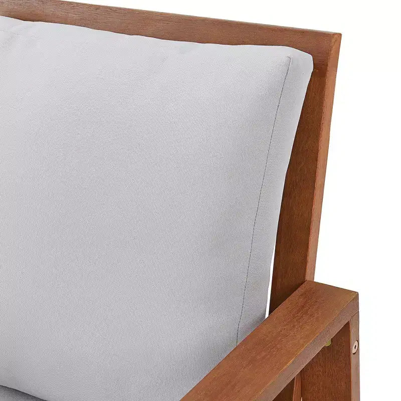 Ensemble de salle à manger d'extérieur 6 pièces Alaterre Furniture, table Weston avec parasol rectangulaire de 3 mètres