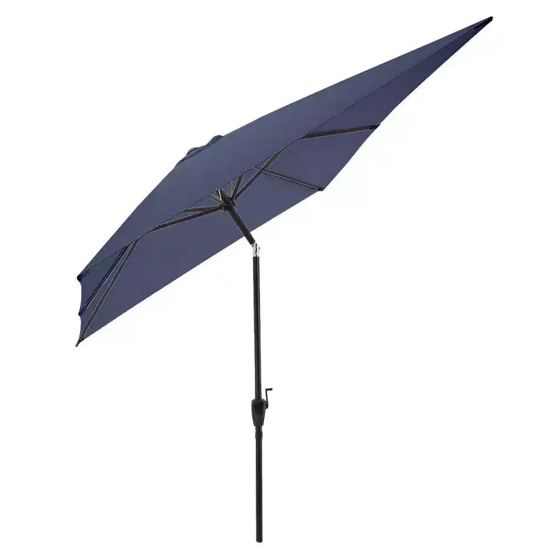 Ensemble de salle à manger d'extérieur 6 pièces Alaterre Furniture, table Weston avec parasol rectangulaire de 3 mètres