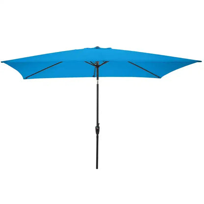 Ensemble de salle à manger d'extérieur 6 pièces Alaterre Furniture, table Weston avec parasol rectangulaire de 3 mètres