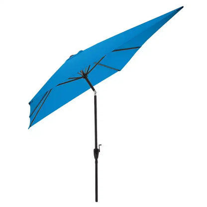 Ensemble de salle à manger d'extérieur 6 pièces Alaterre Furniture, table Weston avec parasol rectangulaire de 3 mètres