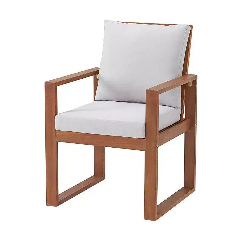Ensemble de salle à manger d'extérieur 6 pièces Alaterre Furniture, table Weston avec parasol rectangulaire de 3 mètres