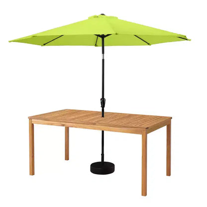 Ensemble de salle à manger d'extérieur 8 pièces Alaterre Furniture, table Okemo avec parasol inclinable automatique de 3 mètres
