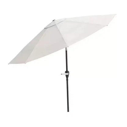 Ensemble de salle à manger d'extérieur 8 pièces Alaterre Furniture, table Okemo avec parasol inclinable automatique de 3 mètres