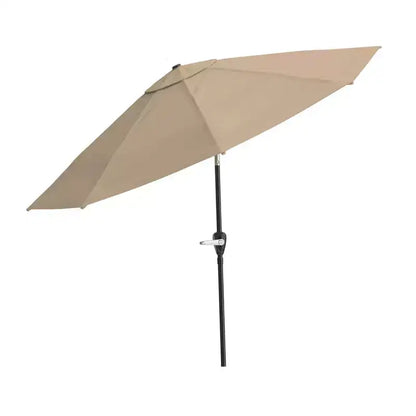 Ensemble de salle à manger d'extérieur 8 pièces Alaterre Furniture, table Okemo avec parasol inclinable automatique de 3 mètres