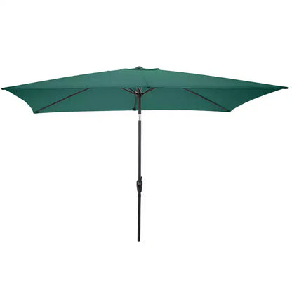 Ensemble de salle à manger d'extérieur 8 pièces Alaterre Furniture, table Okemo avec parasol rectangulaire de 3 mètres