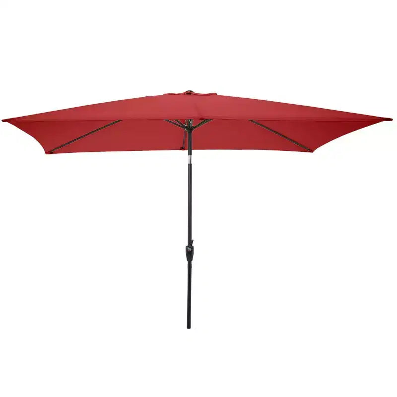 Ensemble de salle à manger d'extérieur 8 pièces Alaterre Furniture, table Okemo avec parasol rectangulaire de 3 mètres