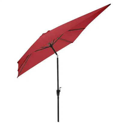 Ensemble de salle à manger d'extérieur 8 pièces Alaterre Furniture, table Okemo avec parasol rectangulaire de 3 mètres