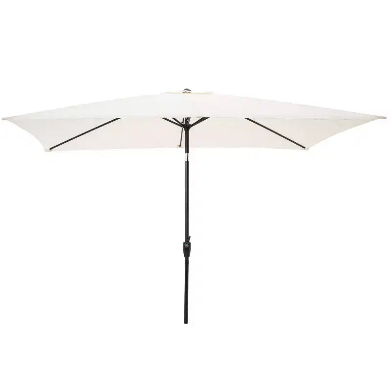 Ensemble de salle à manger d'extérieur 8 pièces Alaterre Furniture, table Okemo avec parasol rectangulaire de 3 mètres