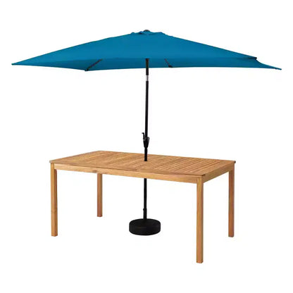 Ensemble de salle à manger d'extérieur 8 pièces Alaterre Furniture, table Okemo avec parasol rectangulaire de 3 mètres
