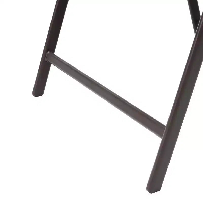 Crestlive Products Set da pranzo da esterno 5 pezzi con 4 sedie pieghevoli e tavolo Mobili da pranzo da esterno con piano in vetro quadrato