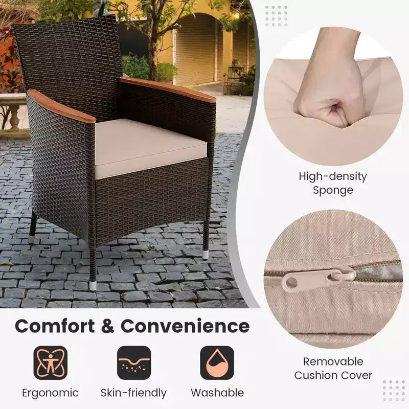 Ensemble de salle à manger Costway 11 pièces avec parasol de terrasse double face de 4,5 m (socle inclus) beige/café/bleu marine/orange/lie de vin/gris