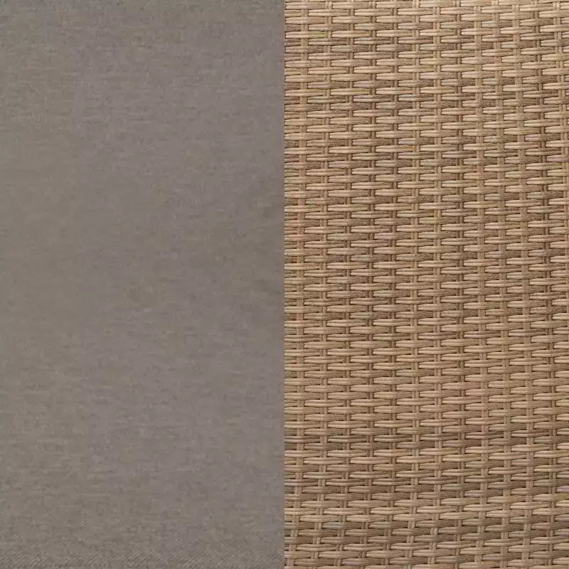 Flash Furniture Nico Set Divano Modulare a Due Posti con Tavolo e Pouf per Interni/Esterni