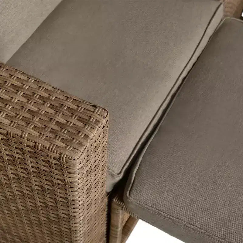 Flash Furniture Nico Set Divano Modulare a Due Posti con Tavolo e Pouf per Interni/Esterni