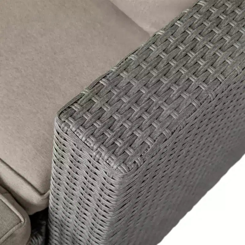 Flash Furniture Nico Set Divano Modulare a Due Posti con Tavolo e Pouf per Interni/Esterni