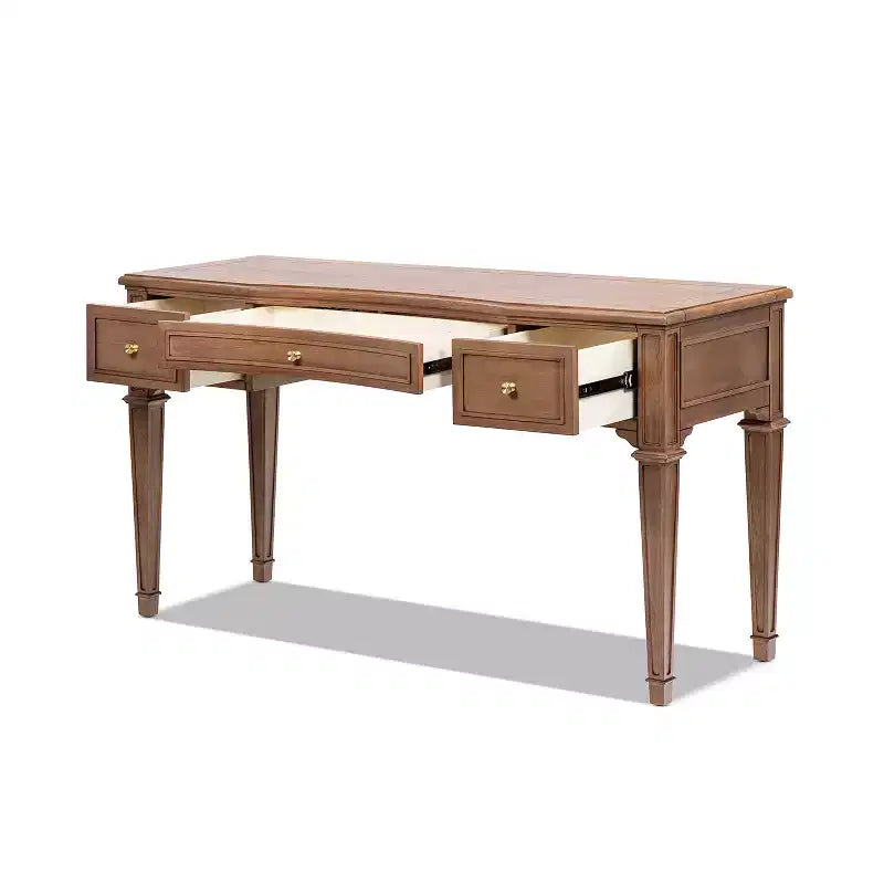 Scrivania direzionale in legno a 3 cassetti Dauphin 55 di Jennifer Taylor Home