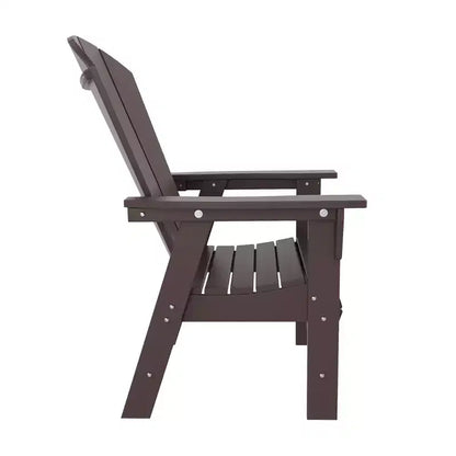 WestinTrends Set da 5 Pezzi con Tavolo Rotondo e Poltrone con Schienale Curvo per Patio Esterno