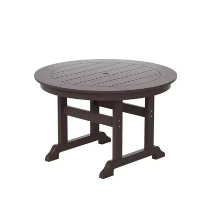 WestinTrends Set da 5 Pezzi con Tavolo Rotondo e Poltrone con Schienale Curvo per Patio Esterno