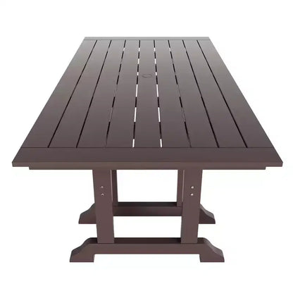WestinTrends Set da pranzo da esterno a 6 pezzi con tavolo e panca