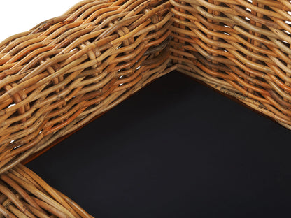 3-seater garden sofa Natural Rattan