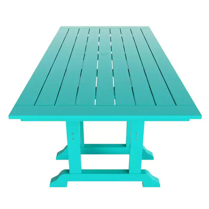 WestinTrends Malibu Ensemble de salle à manger d'extérieur 7 pièces avec table de salle à manger et chaise de salle à manger, turquoise