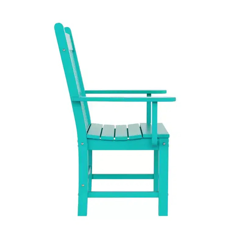 WestinTrends Malibu Ensemble de salle à manger d'extérieur 7 pièces avec table de salle à manger et chaise de salle à manger, turquoise