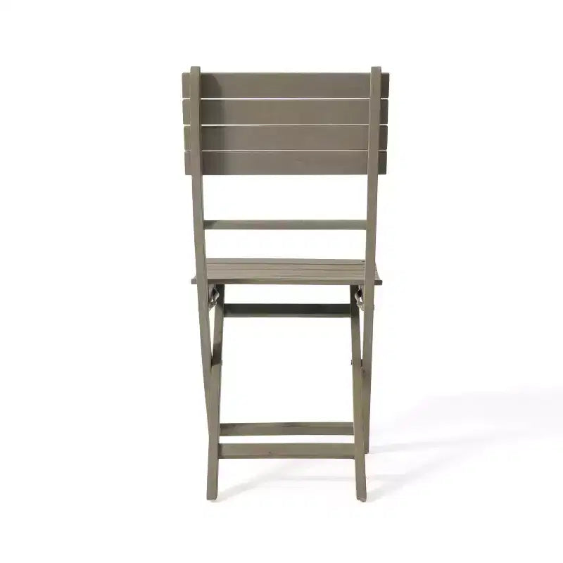 Set da pranzo pieghevole GDFStudio Rabion da esterno a 5 pezzi in legno di acacia, grigio