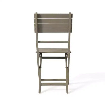 Set da pranzo pieghevole GDFStudio Rabion da esterno a 5 pezzi in legno di acacia, grigio