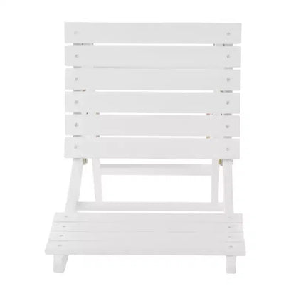 GDFStudio Rabion Ensemble de salle à manger pliant 5 pièces en bois d'acacia d'extérieur, Blanc