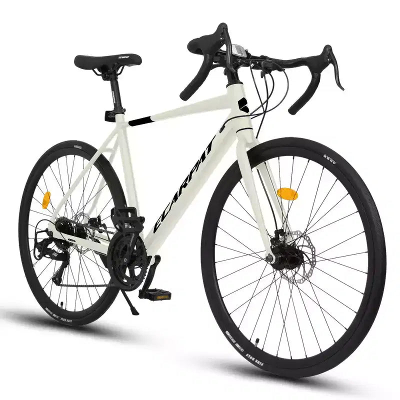 Vélo de Route Whisen, Cadre en Aluminium Léger, Freins à Disque, 16 Vitesses, Accélération Rapide, Adapté aux Hommes et aux Femmes