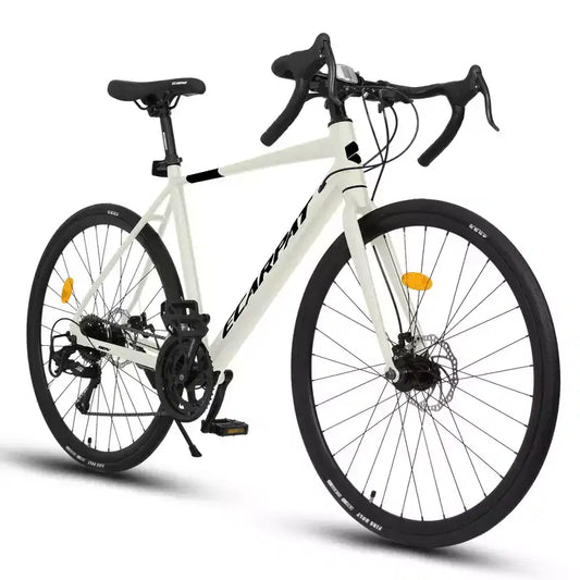 Vélo de Route Whisen, Cadre en Aluminium Léger, Freins à Disque, 16 Vitesses, Accélération Rapide, Adapté aux Hommes et aux Femmes