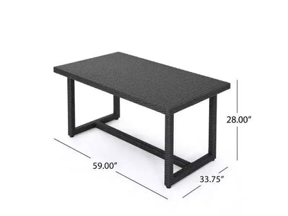 Set da pranzo in vimini 7 pezzi Melville - Christopher Knight Home