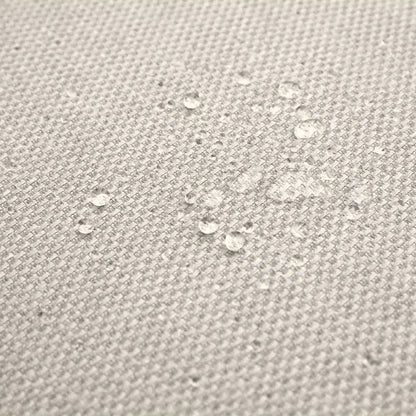 Captiva Designs Set da pranzo da 9 pezzi per esterni con tavolo rettangolare in acciaio e sedie fisse in vimini con cuscino spesso