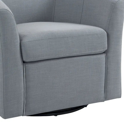 Lot de 2 fauteuils pivotants modernes avec accoudoirs pour salon