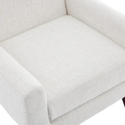 Fauteuil d'appoint en lin, à oreilles, lot de 2