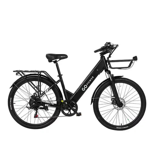 GoPowerBike GoVelo Bici Elettrica per Adulti, Motore da 500W, Batteria Rimovibile, Pneumatici da 26", Velocità Massima 32 km/h, Autonomia Oltre 80 km