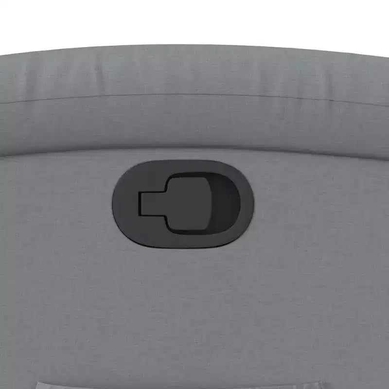 Poltrona Reclinabile Power Lift per Anziani - Tessuto Grigio Chiaro con Alzata Elettrica & Tasca Laterale