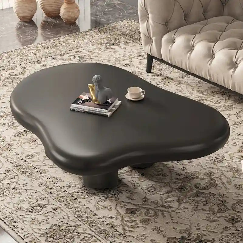 48.5 Tavolino da caffè moderno a forma di nuvola con 4 gambe