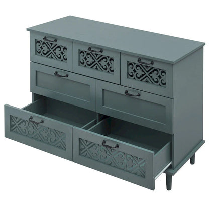Commode 7 tiroirs Meuble américain Convient pour la chambre à coucher - S/O