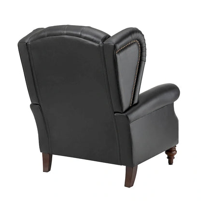 Fauteuil en cuir classique Alex avec clous décoratifs par HULALA HOME