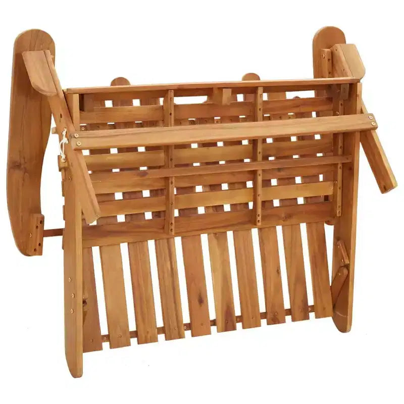 vidaXL Salon de jardin marron bois d'acacia massif Standard Pliable