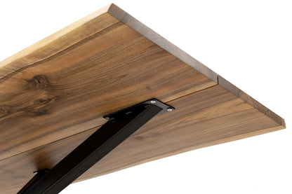 Table à manger en noyer avec pied araignée - Fabriquée à la main en bois massif - cette magnifique table en noyer avec pied araignée est une pièce maîtresse