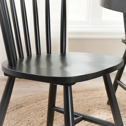 Sedie da pranzo con schienale alto e fuso Windsor Bush Furniture - Set di 2