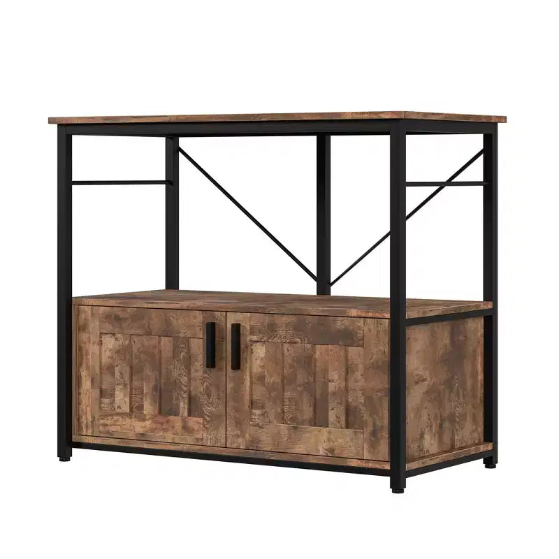 Supporto per acquario resistente per vasche da 150-190 litri, mobile in metallo e legno, capacità 300 kg, porta accessori per pesci, organizer elegante per la casa