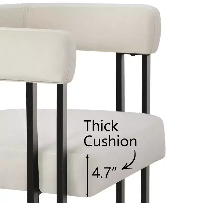Set tavolo da pranzo allungabile da 120-210 cm per 4 persone, tavolo nero e 4 sedie da pranzo imbottite in velluto con gambe in metallo, stile moderno